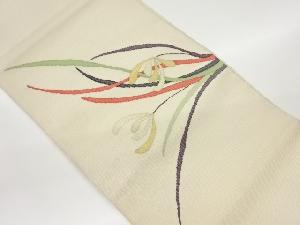 花葉模様織出し名古屋帯